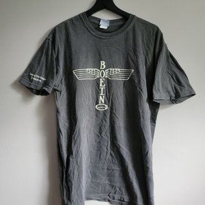 Boeing Heritage Collection Dark Gray & Tan Size Med/LG Short Sleeve Shirt